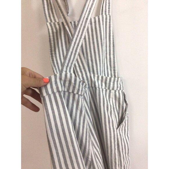 Forever 21 Stripe Overalls Womens Small - Picture 2 of 10